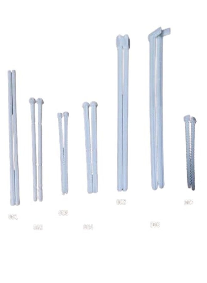 Ausam قضيب تثبيت خزان المرحاض المخفي البلاستيكي | موصل قضيب دفع المرحاض لنظام التدفق | قضيب مقبض ملحقات الحمام لرافعة خزان التدفق المخفي المثبت على الحائط (أبيض، 004) - Image 1